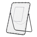 Foldable Football Rebounder Net With Adjustable Angles | Black