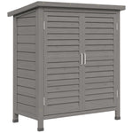 Garden Storage Shed Solid Fir Wood Garage Organisation