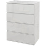 4/5 Drawer Bedroom Chest Of Drawers High Gloss | Medium | White