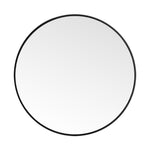 40cm/60cm/80cm Diameter Nordic Round Round Wall Mirror Bathroom Framed Mirror Wall Hanging | 40cm | Black