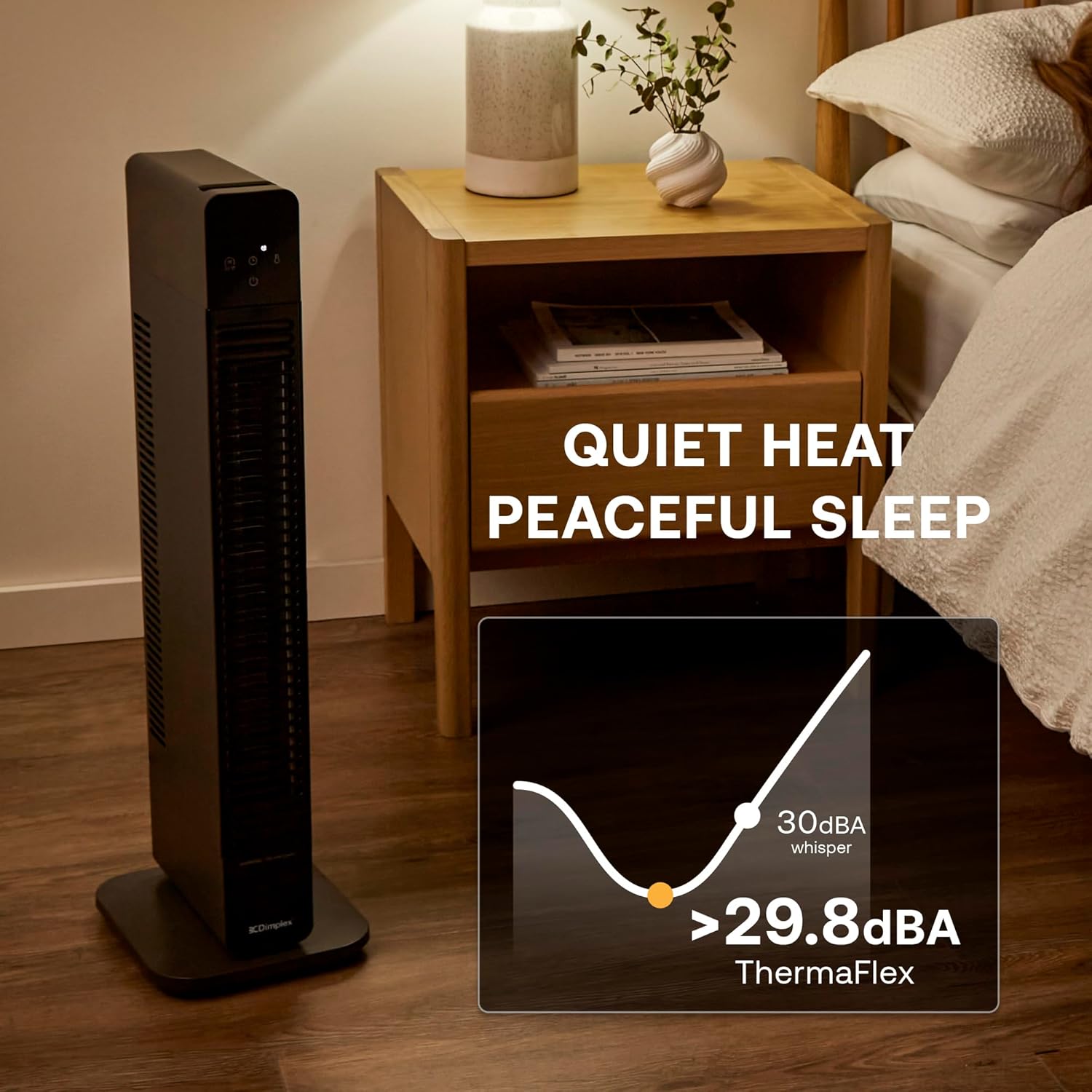 2-in-1 Baseboard And Tower Heater, 2.2kw