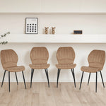 Jaydn Distressed Leather Comfort Dining Chairs - Set Of 4 | Set-of-4 | Brown