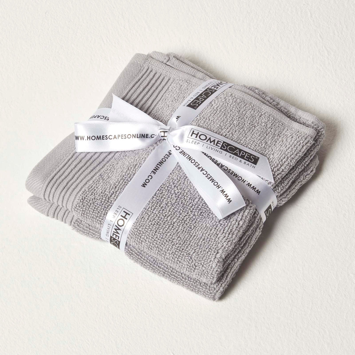 100% Combed Egyptian Cotton 700 Gsm Towels | Face Towel | Dove Grey