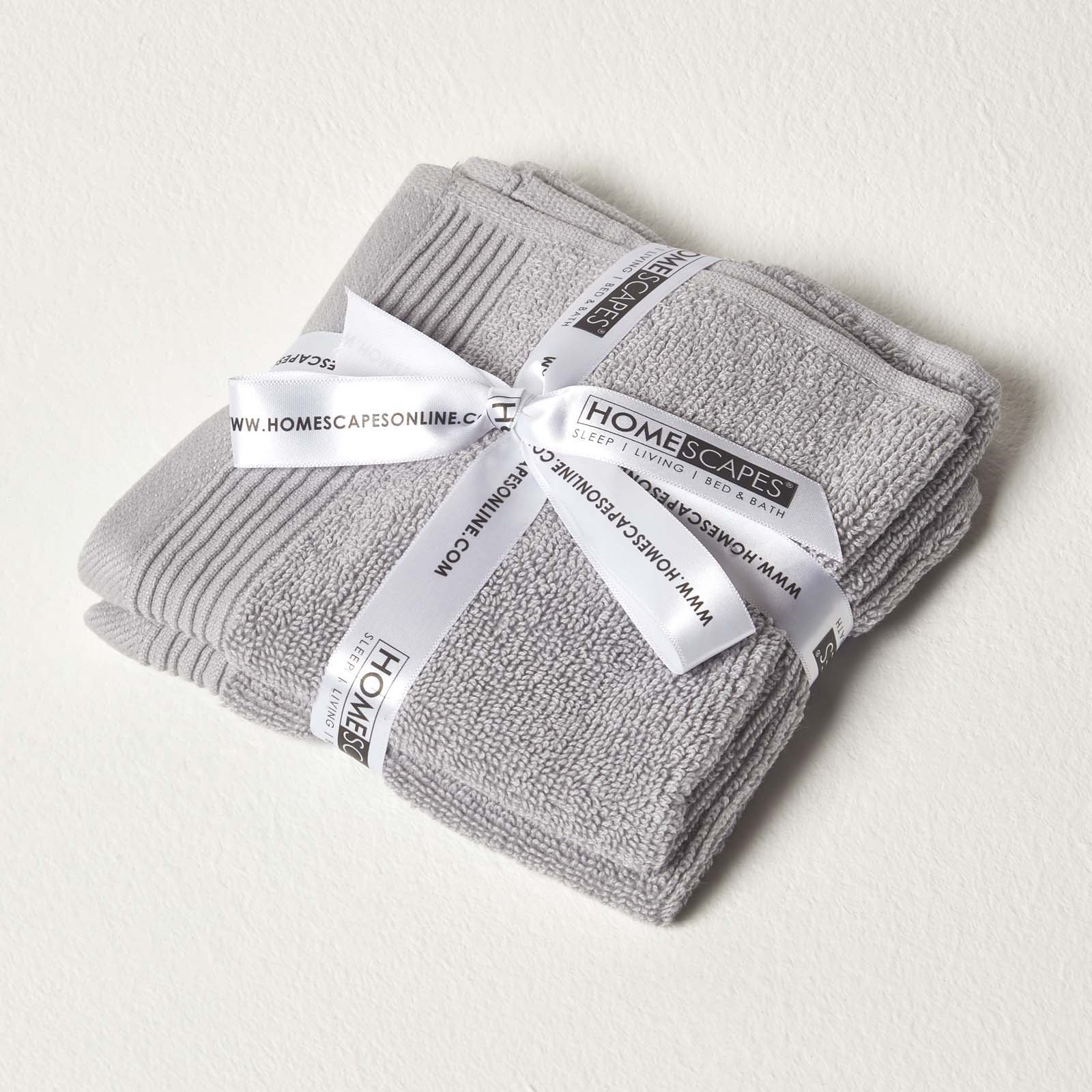 100% Combed Egyptian Cotton 700 Gsm Towels | Face Towel | Dove Grey