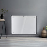 Electric Panel Heater White  Wall Mounted & Free Standing Glass Room Radiator With  Timer Thermostat Control Lot 20 | 1000w | White
