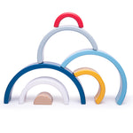 Wooden Rainbow Stacking Arches - 7 Pieces