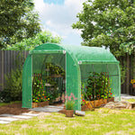 Polytunnel Greenhouse Pe Cover Galvanised Steel Frame Green