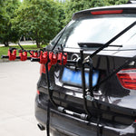 HOMCOM Foldable 3 Bike Rear Hitch Carrier Rack With Straps