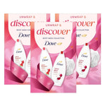 Unwrap And Discover Body Wash Collection For Her With Puff, 2pc | Set of 3