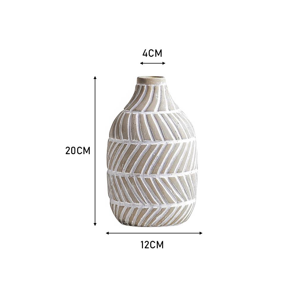 Modern Distressed Ceramic Vase For Home Decor