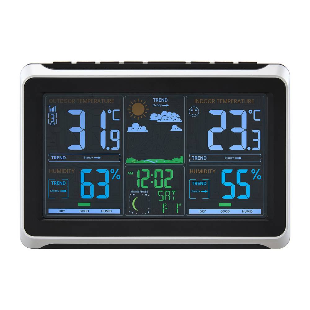 Wireless Colour Digital Display Weather Station With Outdoor Sensor