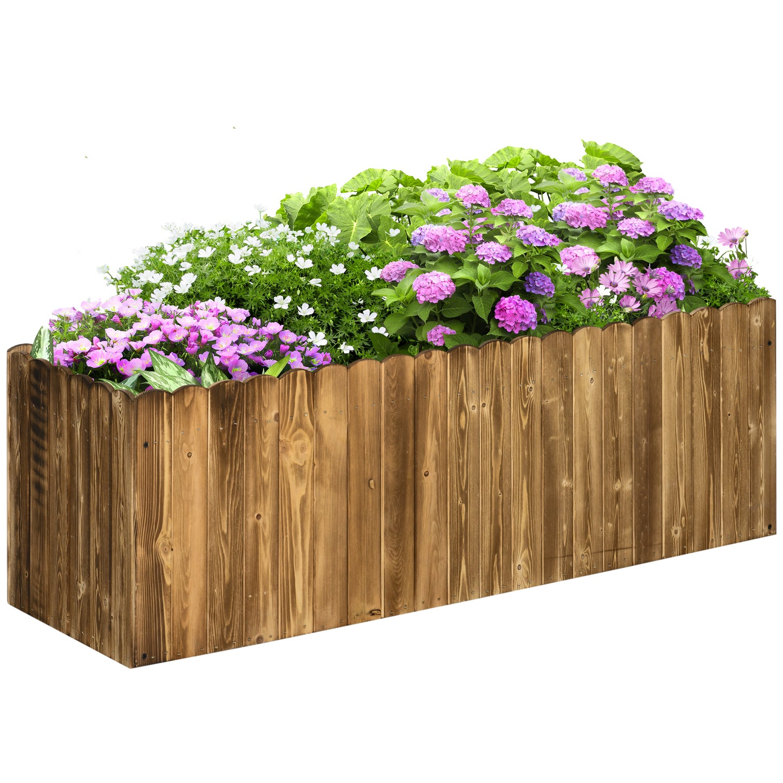 172l Raised Flower Bed Wooden Planter Box Large