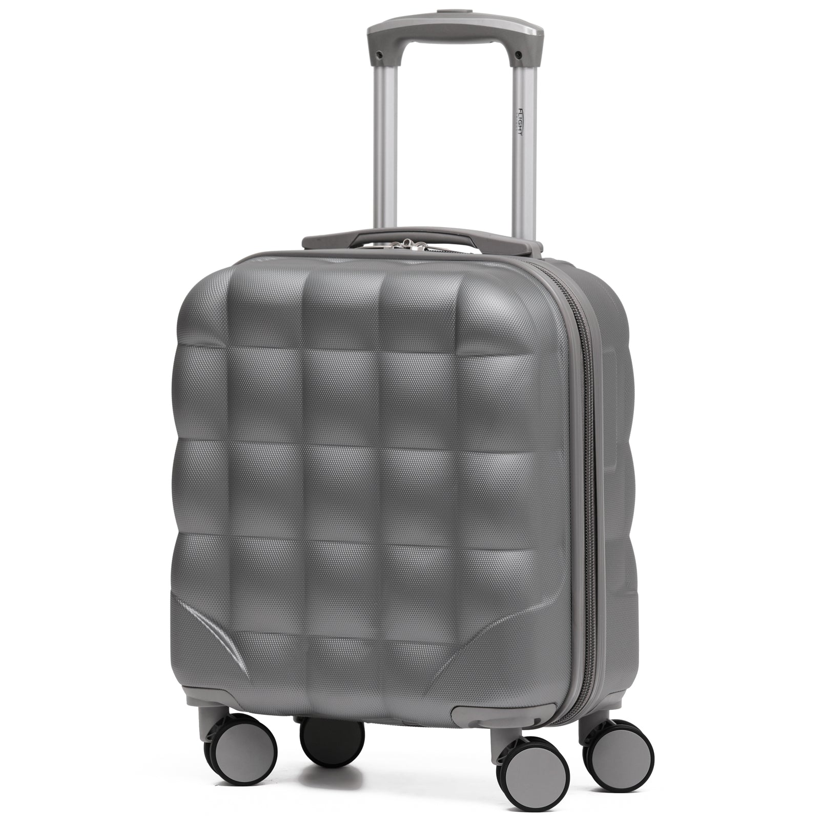 45x36x20cm Lightweight Underseat Cabin Carry On Suitcase - 100+ Airline Approved - Hard Shell Luggage - 4 Wheels - Bubble Design | Cabin | Anthracite