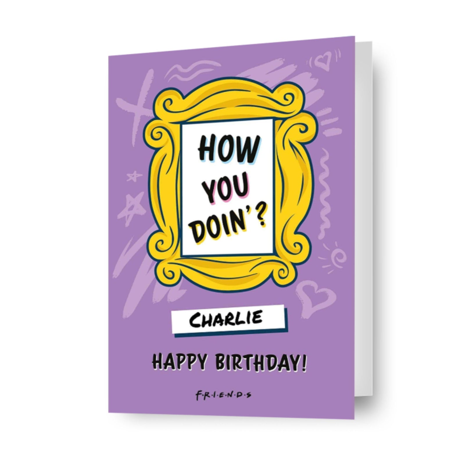 Personalised 'how You Doin'?' Birthday Card Official Product