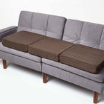 Quilted Polyester 3 Seater Orthopaedic Booster Cushion Cover | 50cm x 150cm | Brown