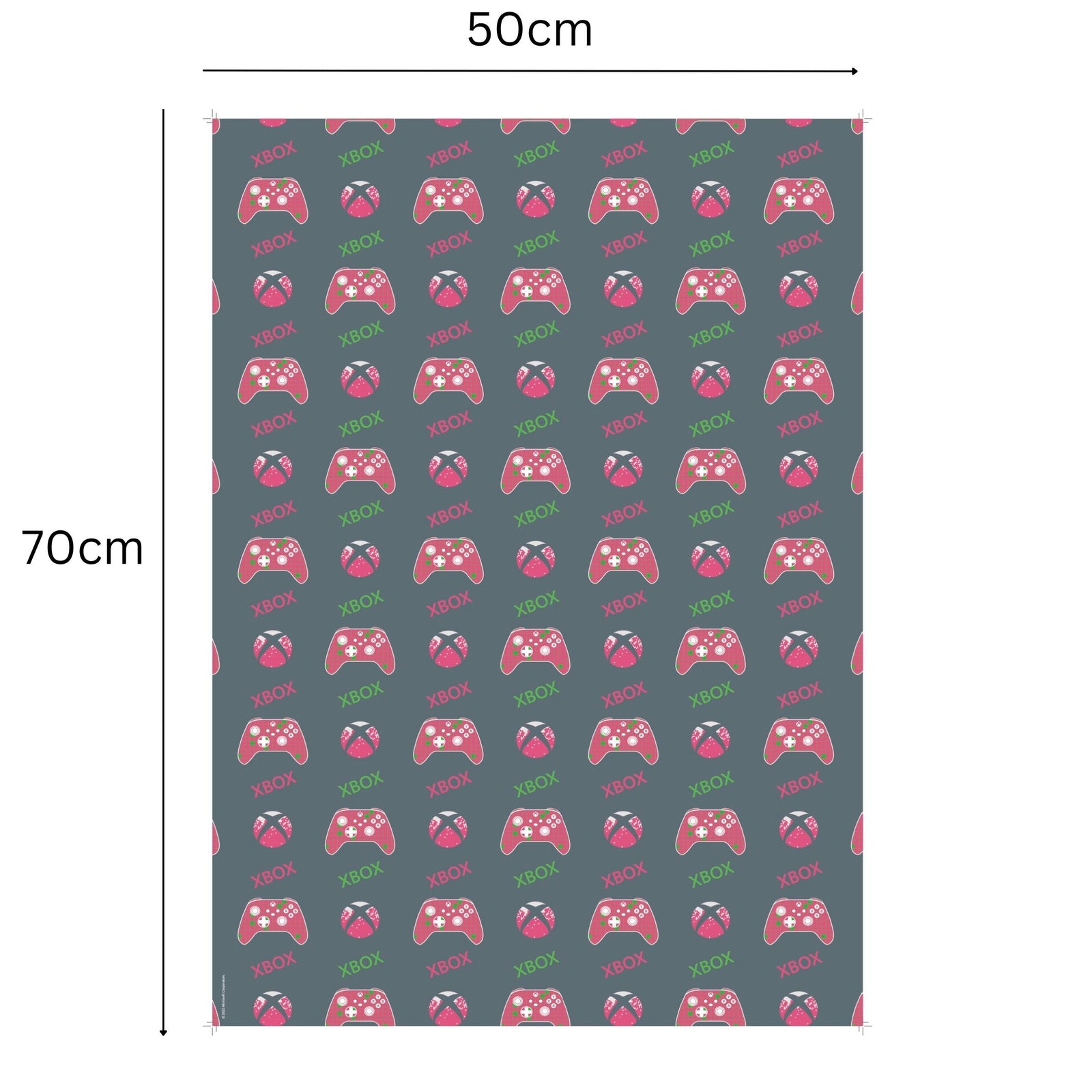 Xbox Gift Wrap, 2 Sheet 2 Tag, Official Product