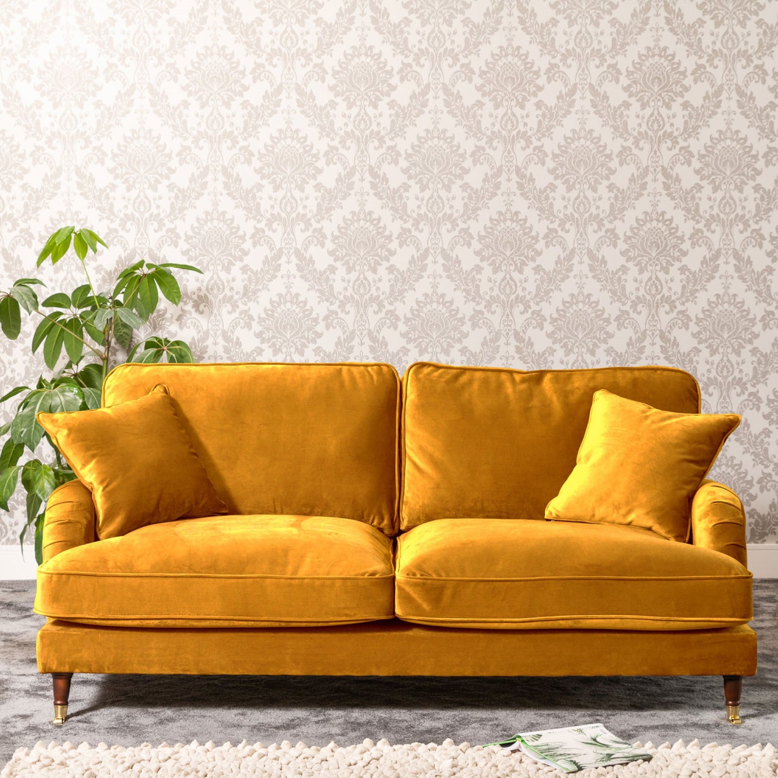 Mackenzie 3 Seat Sofa | 3 | Mustard