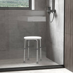 Bath Chair Height Adjustable Shower Seat For Elderly | One Size | White