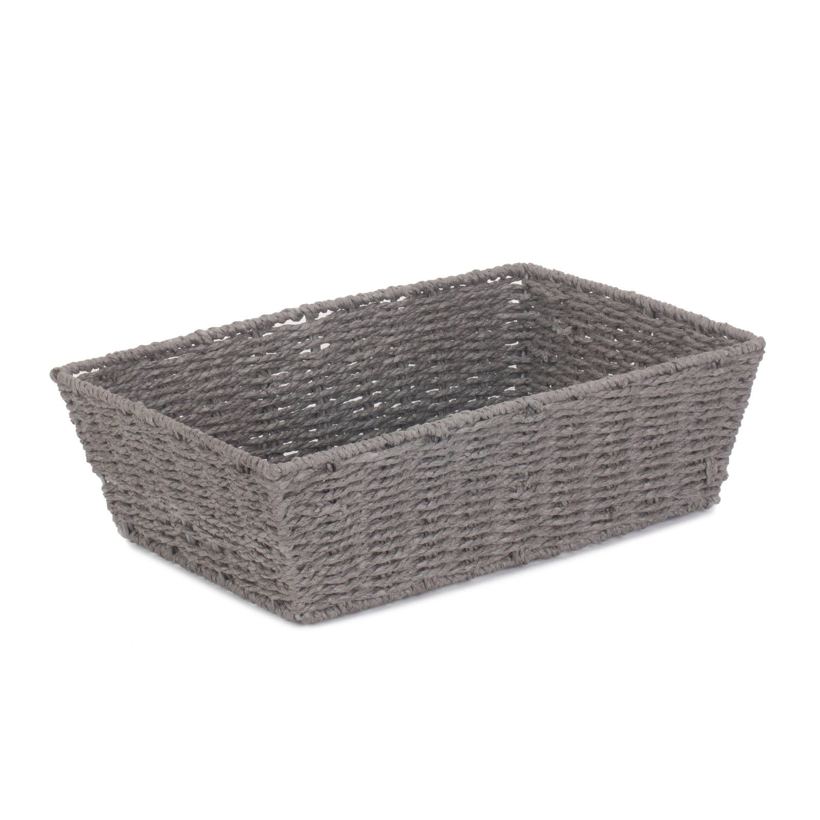 Grey Paper Rope Tray | Medium | Gray