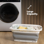 Foldaway Laundry Basket- Grey
