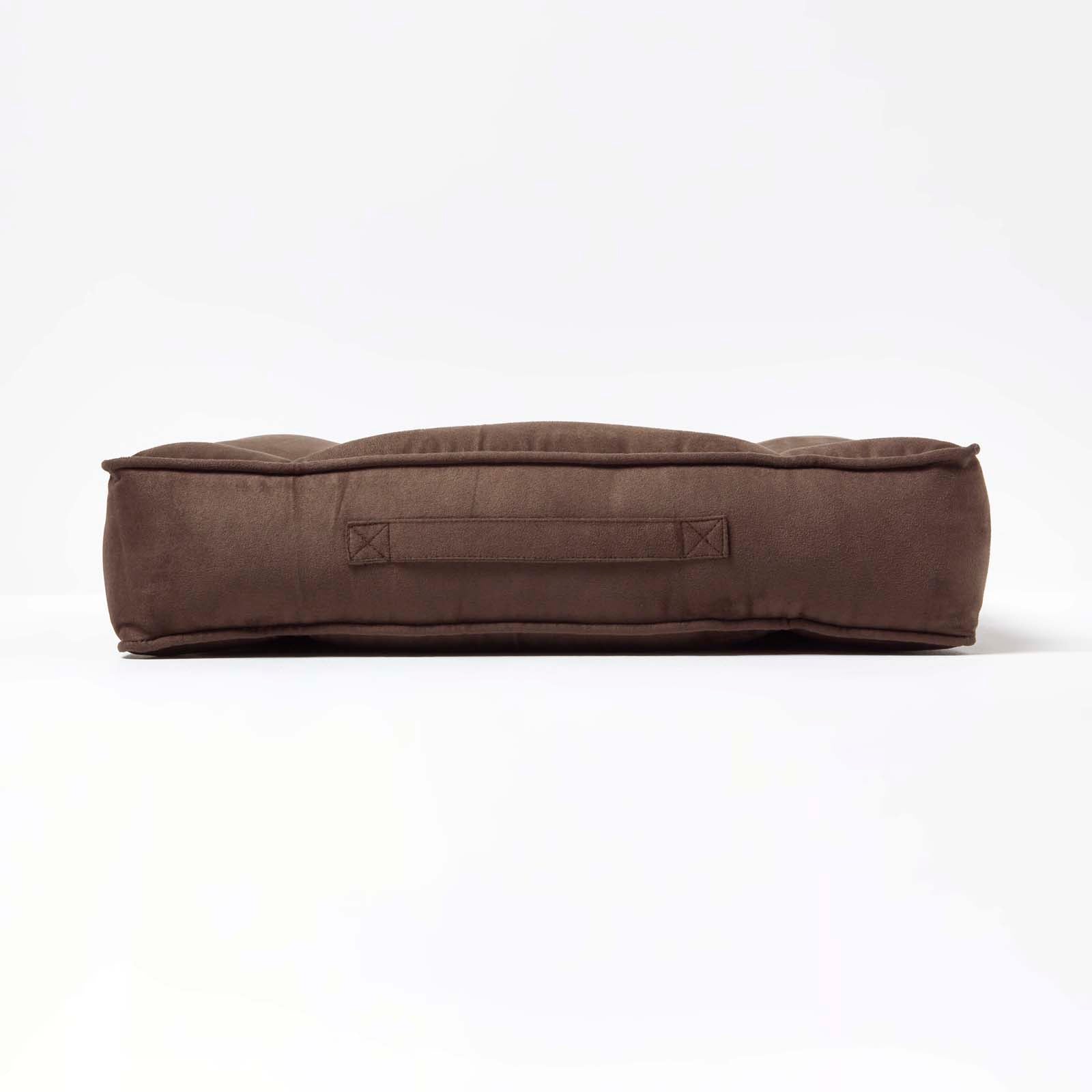 Faux Suede Coccyx Armchair Cushion | 50cm x 50cm | Brown