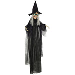 Standing Witch Prop Life Size With Light Up Eyes, Talking Sound