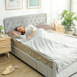 Heated Throw Blanket With 10 Heat Levels And 10h Timer, Grey