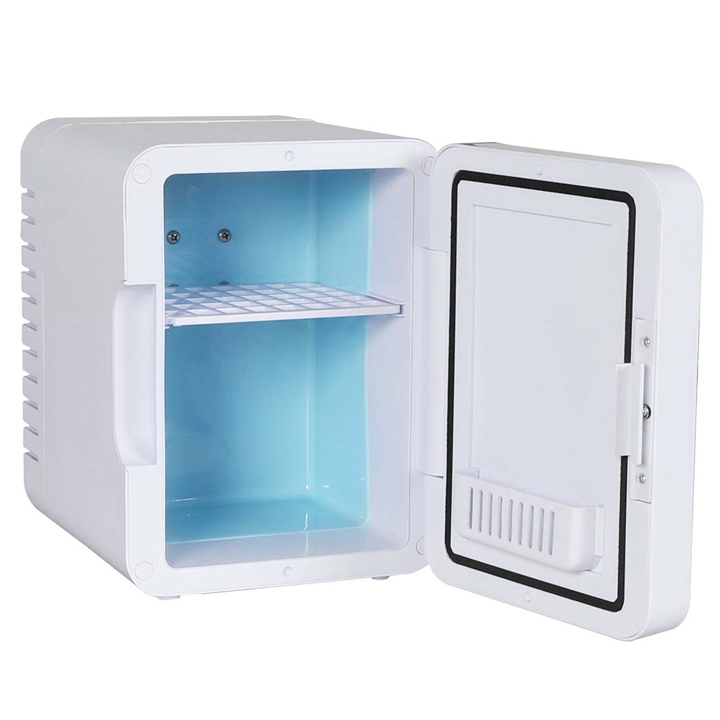 Mini Fridge 5l Portable Cooler Warmer With Mirror Bedroom Office Car | White