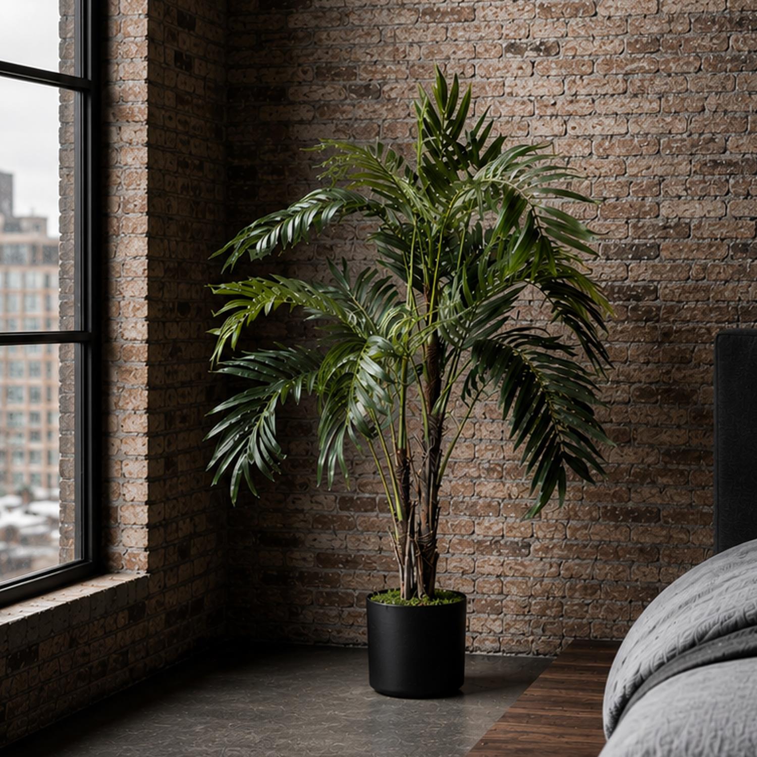 120cm  Large Realistic Artificial Palm Tree - Natural
