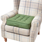 Cotton Armchair Booster Cushion | 50cm x 50cm | Forest Green