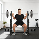 SPORTNOW Adjustable Squat Rack, Barbell Rack Stand, Max Load 300kg