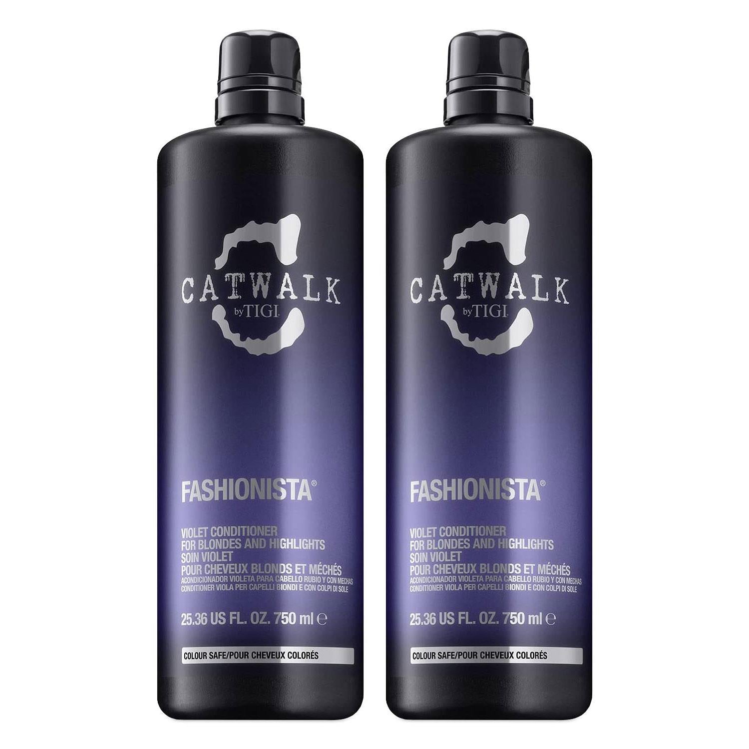 Fashionista Violet Purple Conditioner For Blonde Hair 750ml, 2pk