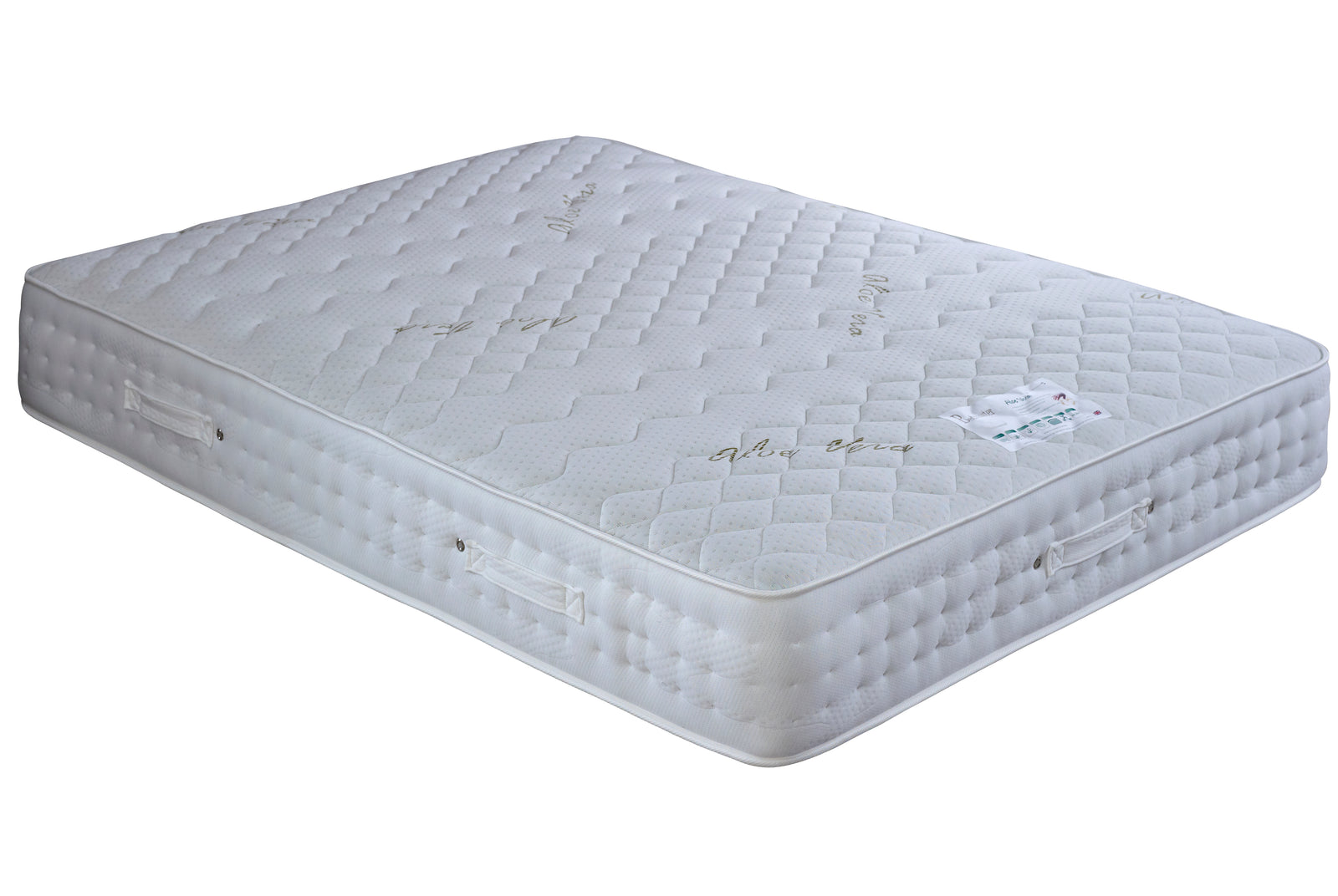 Aloe Vera 1000 Pocket Sprung Memory Foam Mattress | Super King | White