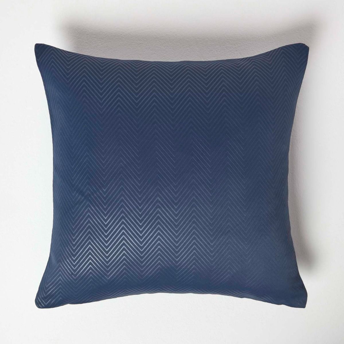Herringbone Chevron Cushion Cover | 45cm x 45cm | Navy Blue