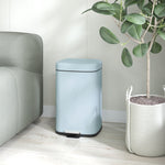 12/20l Kitchen Pedal Bin Metal Rubbish Bin Soft-close Lid | Large | Light Green