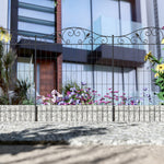Garden Fence 4 Panels 44in X 12ft Steel Border