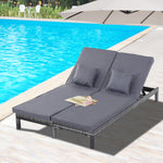 2-person Rattan Lounger W/ Cushion