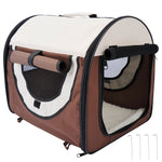 Folding Fabric Soft Pet Crate Dog Cat Travel Carrier Cage Kennel House