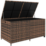 650l Garden Storage Box With Wheels, Waterproof Liner | Brown