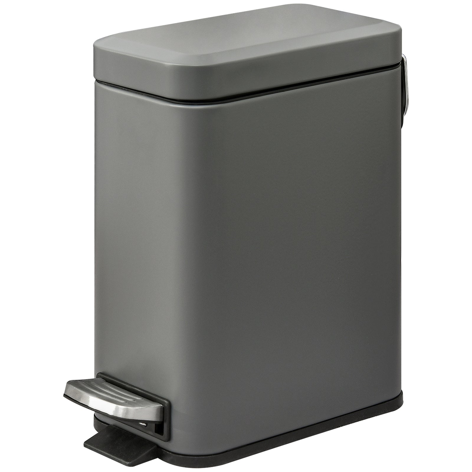 5l Steel Waste Trash Can Pedal Rubbish Garbage Storage | One Size
