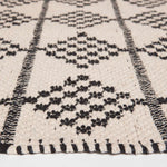 Adana Handwoven Monochrome Cotton Textured Rug | 120cm x 180cm | Natural