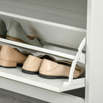 Tipping Shoe Cabinet Hall Organizer With Flip Drawers