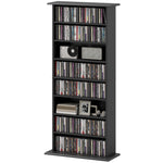 Cd Storage Unit Dvd Tower Blu-ray Storage Shelf For Office | Small | Black