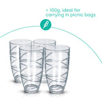Swirl Plastic Tumbler Set Of 4