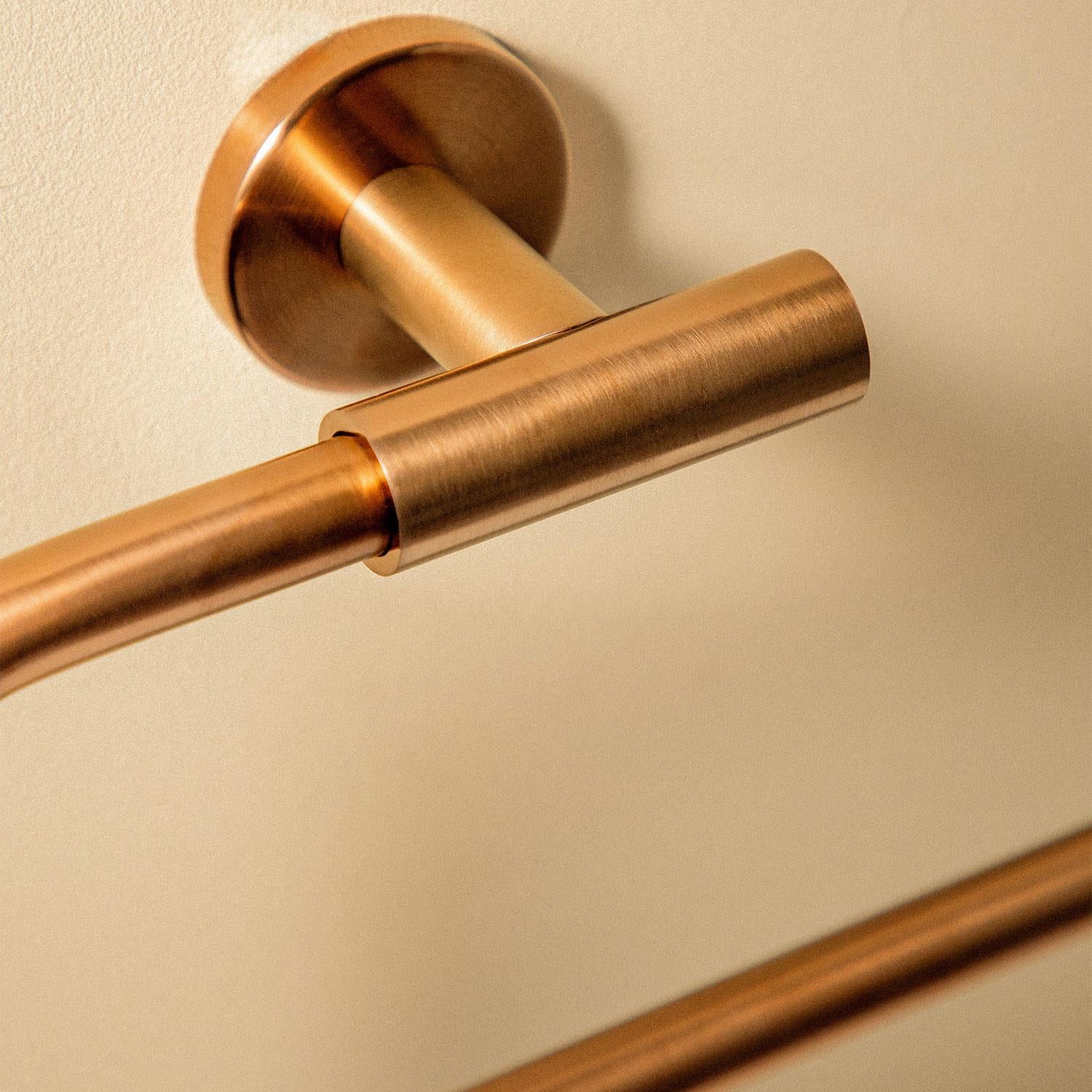 Towel Ring, Brushed Gold Pvd, Wall-mounted, Collection Architect S+