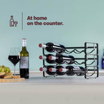 Modular Wine Rack Set Of 2 - Matte Black