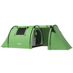 2 Room Camping Family Tent For 3-4 Man, 3000mm Waterproof | Green