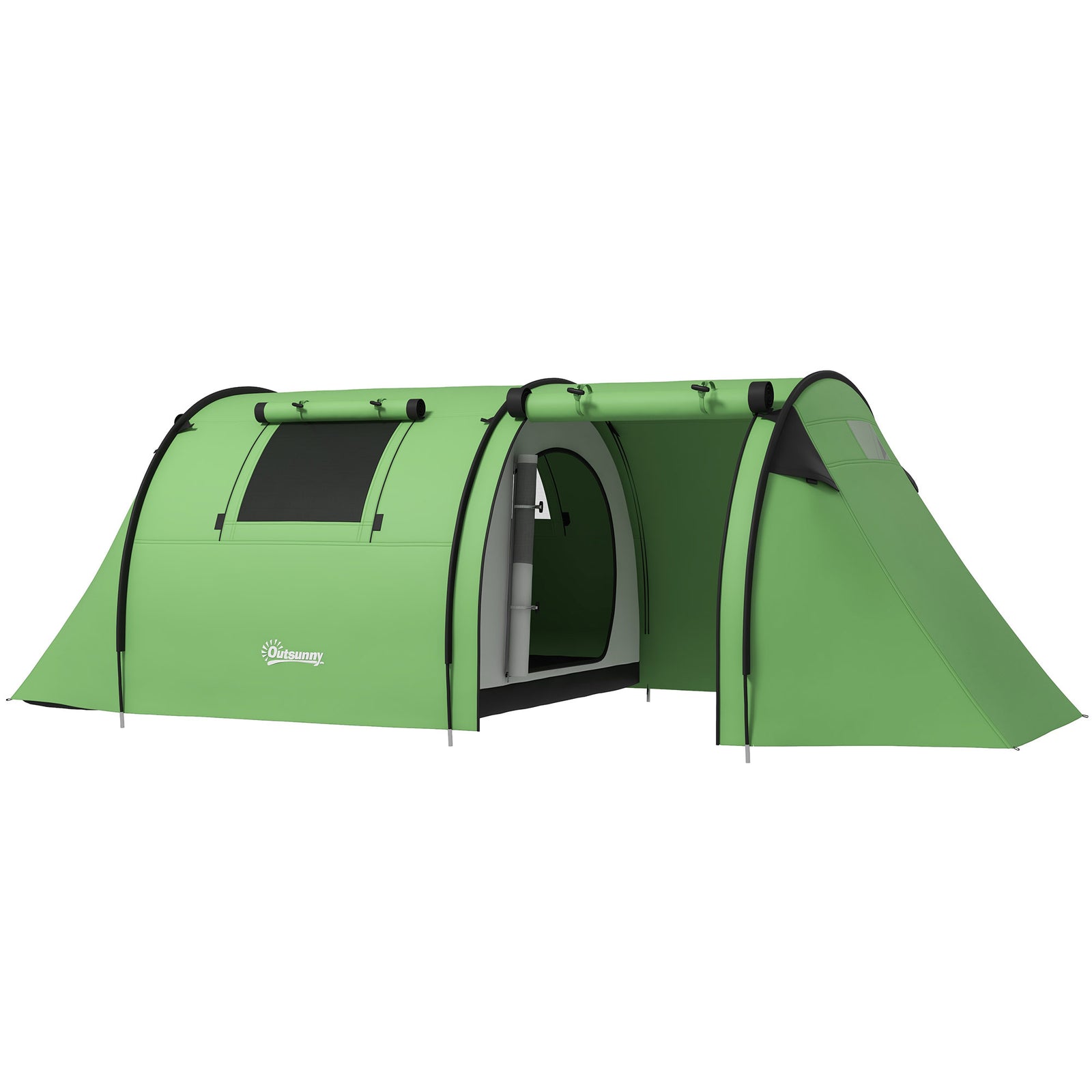 2 Room Camping Family Tent For 3-4 Man, 3000mm Waterproof | Green