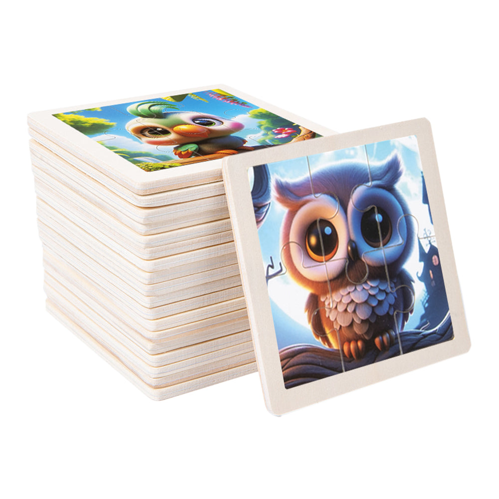 Wooden Toddler Animals Cognitive Jigsaw Puzzle Set