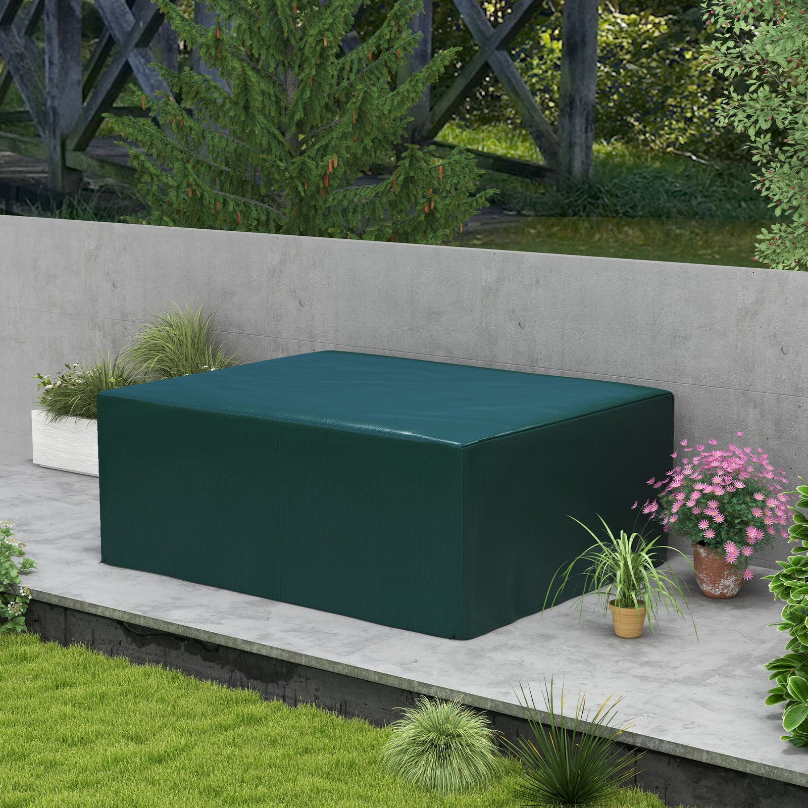 Large Patio Set Cover Outdoor Garden Furniture Cover | Dark Green